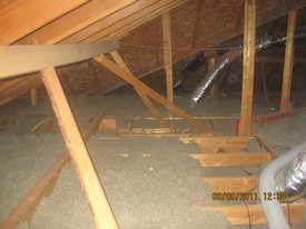 Before Rockwool Insulation Removal